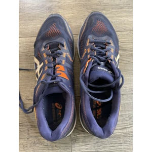 Asics Gel GT 2000 7 Mens Size 13 Shoes Indigo Blue Shocking Orange 1011A159 Wide